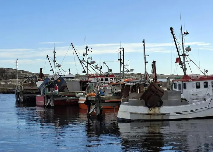 Overlooking Fishing Harbour In Hvaler * Spjar